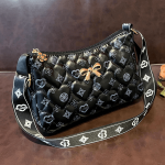 Letter Printed Bag Black