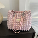 Pleated Handbag Pink